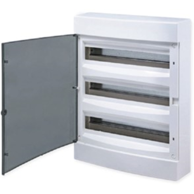 Щит распределительный навесной "Unix" прозрачная дверь 3х18 модулей IP40 PROxima EKF ux-3x18-n фото 1