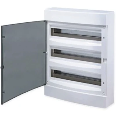 Щит распределительный навесной "Unix" прозрачная дверь 3х18 модулей IP40 PROxima EKF ux-3x18-n фото 1