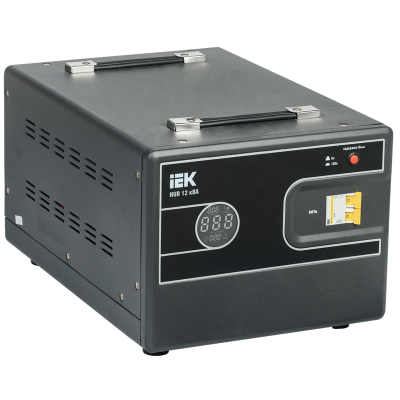 Стабилизатор напр. 1-ф. переносн. 12кВА HUB IEK IVS21-1-012-13 фото 1