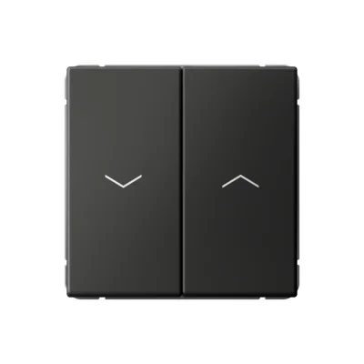 ARTGALLERY 2-клавишный ВЫКЛЮЧАТЕЛЬ ДЛЯ ЖАЛЮЗИ, 2х сх.4, 10А, механизм, БАЗАЛЬТ GAL0 Systeme Electric фото 1