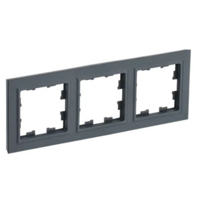 BRITE Рамка 3-мест. РУ-3-БрГ граф. IEK BR-M32-K53 фото 1