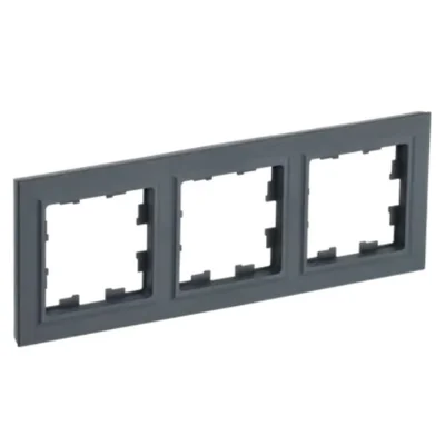 BRITE Рамка 3-мест. РУ-3-БрГ граф. IEK BR-M32-K53 фото 1