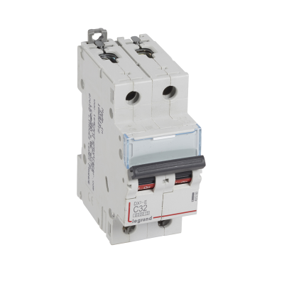 Автоматический выключатель DX³-E 6000 - 6 кА - тип характеристики C - 2П - 230/400 В~ - 32 А - 2 мод фото 1