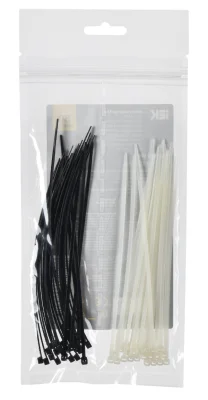 Набор хомутов 2,5х150 (25б. 25ч) (50шт/упак) IEK UNH35-N02-050 фото 1