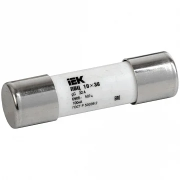 Плавкая вставка цилиндрическая ПВЦ 10х38 20А , IEK CFL10-020 фото 1