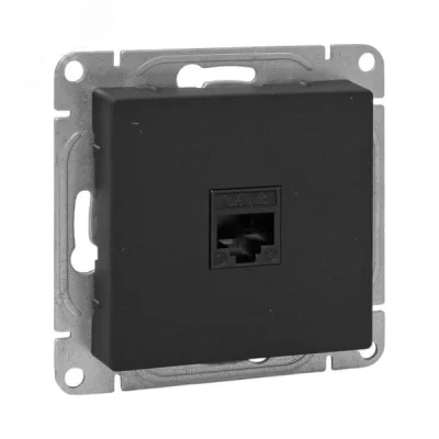 Эпика Механизм розетки RJ11 черный EKF UP1-SOB-RJ11 фото 1