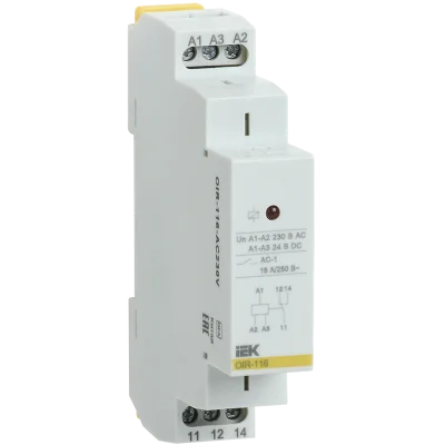 Реле промежут. OIR 1 конт. 16А 230В AC IEK OIR-116-AC230V фото 1