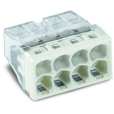 Клеммник 8 (одножильных) х 0,5-2,5 мм 24A Cu [уп. 50шт] WAGO 2273-208 фото 1