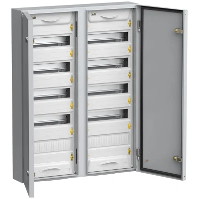 Корпус металлический навесной ЩРн-120 2х5х12 модулей (120м) IP54 У2 TITAN 5 серый MKM11-N-120-54 IEK фото 1