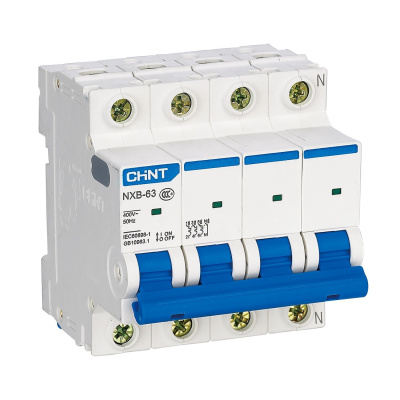 Авт. выкл. NXB-63S 4P 32А 4,5кА х-ка C (R) CHINT 296908 фото 1