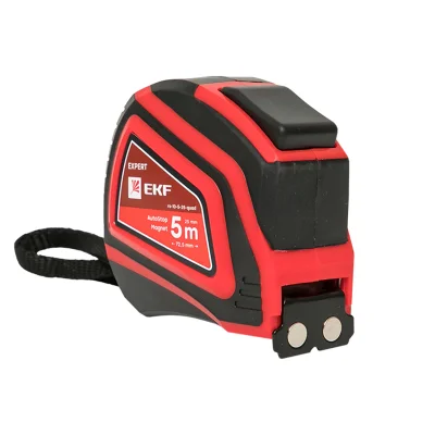 Рулетка измерительная РС-10 (5 м х 25 мм) Autostop Магнит Expert EKF rs-10-5-25-quad фото 1