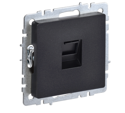 BRITE Роз. комп. RJ45 кат.6 РК11-БрЧ черн. IEK BR-K10-2-K02 фото 1