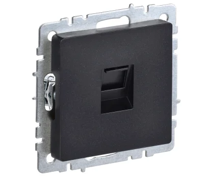 BRITE Роз. комп. RJ45 кат.6 РК11-БрЧ черн. IEK BR-K10-2-K02 фото 1