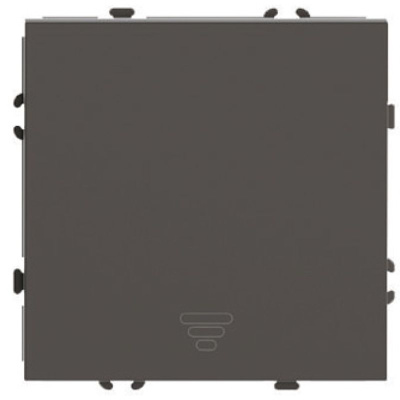 Выключатель 1-кл.самовозвр. (механизм), , 250В, 10А, серия Эмили, RSW10-5112-09, антрацит, so STEKKE фото 1