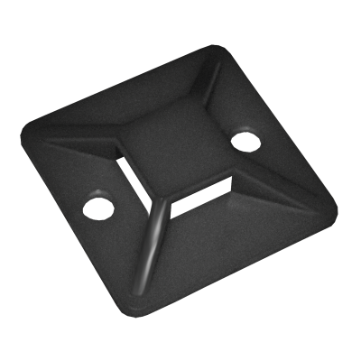 Площадка самоклеящаяся 30х30 черная под хомуты (100шт) IEK UHP31-30-100 фото 1