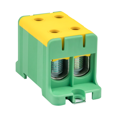 Клемма силовая вводная двойная КСВ 16-95 желто-зеленая PROxima EKF plc-kvs2-16-95-y-green фото 1