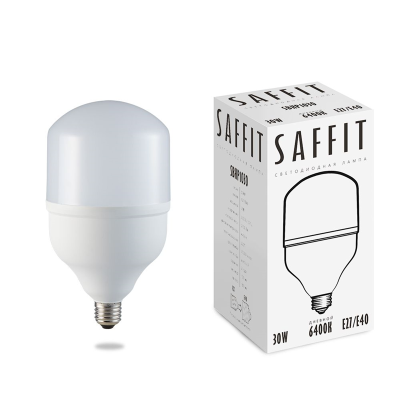 Лампа светодиодная, 30W 230V E27 6400K T80, SBHP1030 Saffit SAFFIT 55091 фото 1