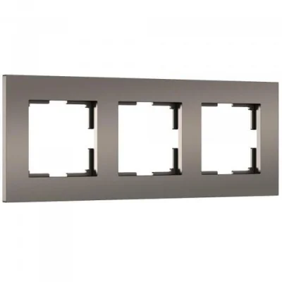 Рамка на 3 поста Slab (бронза матовый) W0032963 Werkel a062814 фото 1