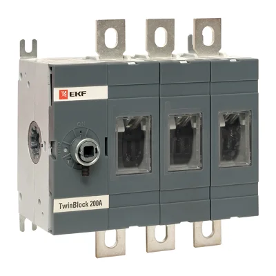Рубильник 200A 3P без рукоятки управления TwinBlock EKF tb-s-200-3p фото 1
