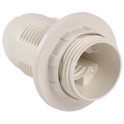 Ппл14-02-К12 Патрон пластик с кольцом, Е14, белый (50 шт), стикер на изделии, IEK EPP21-02-01-K01 фото 1