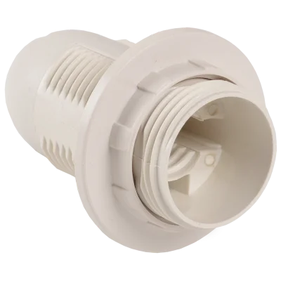 Ппл14-02-К12 Патрон пластик с кольцом, Е14, белый (50 шт), стикер на изделии, IEK EPP21-02-01-K01 фото 1