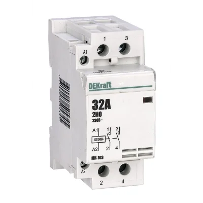 Модульный контактор 2НО 63А 230В МК-103 DEKraft 18085DEK фото 1