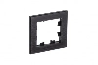 ATLASDESIGN NATURE 1-постовая РАМКА, МЕТАЛЛ ОНИКС Systeme Electric ATN312301 фото 1