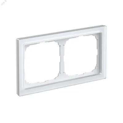 ARTGALLERY PURE 2-постовая РАМКА, ОРГАНИЧЕСКОЕ СТЕКЛО БЕЛЫЙ Systeme Electric GAL320102 фото 1