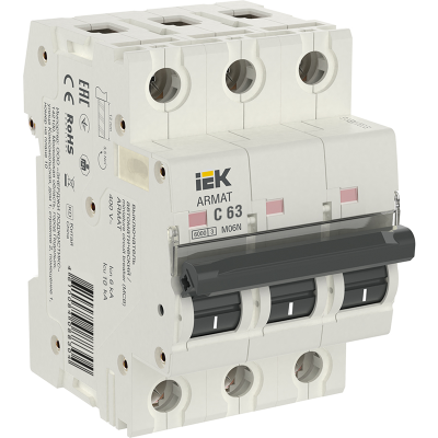 ARMAT Авт. выкл. M06N 3P C 63А IEK AR-M06N-3-C063 фото 1