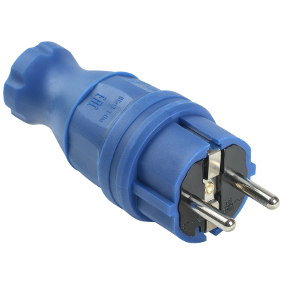 ВБп3-1-0м Вилка прямая ОМЕГА IP44 синяя IEK PKR01-016-2-K07 фото 1