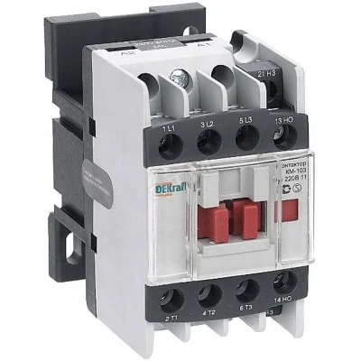 Контактор 25А 220В АС3 1НО+1НЗ КМ-103 DEKraft 22118DEK фото 1
