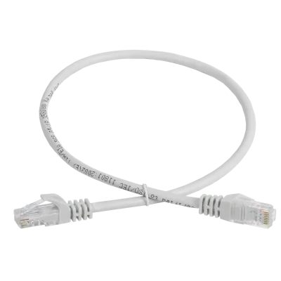 Шнур коммутационный кат. 5Е UTP 3м серый GENERICA PC01-C5EU-3M-G фото 1