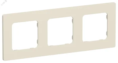 FLITE CLASSIC Рамка 3-местная РУ-3-К-ФлСл сливочный IEK FI-M32-32-20-K86 фото 1