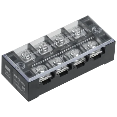 Блок зажимов БЗН ТВ-1004 10 мм2 100А 4 пары IEK YZN41-04-010-K02 фото 1