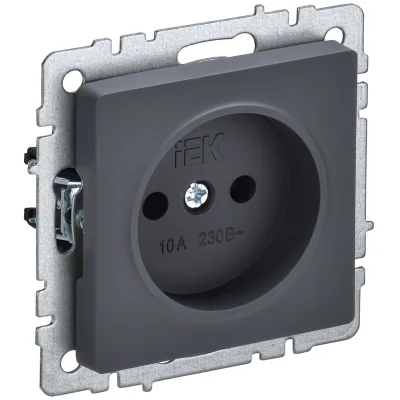 BRITE Роз. без з/к/ш 10А РС10-1-0-БрГ граф. IEK BR-R10-10-K53 фото 1