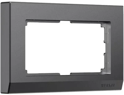Рамка для двойной розетки Stark (графит матовый) W0081864 Werkel a063120 фото 1