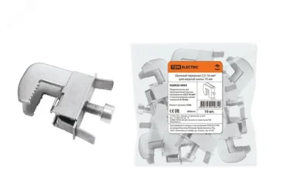 , Шинный терминал 2.5-16 мм² для медной шины 10 мм TDM Electric SQ0826-0004 фото 1