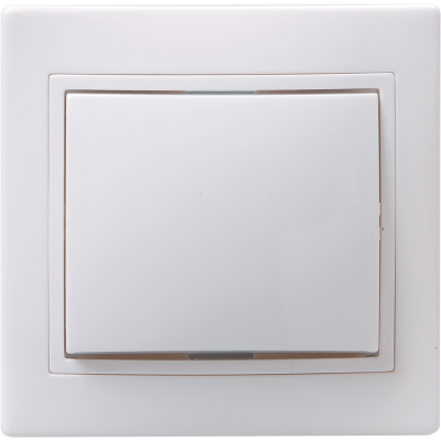 KVARTA Выключ. 1-кл. прох. 10А ВСп10-1-0-КБ бел. IEK EVK12-K01-10-DM фото 1