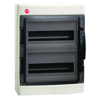 Щиток настенный RAM base (2х12) на 24 модуля прозрачная дверь серый IP65 DKC 85624 фото 1