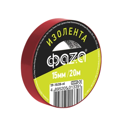 Изолента 15/20 красный Safeline 9362 фото 2