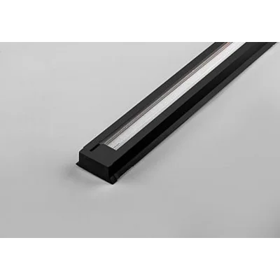 Шинопровод для трековых светильников, черный, 2м, в наборе токоввод, заглушка, крепление, CAB1003 Fe фото 1