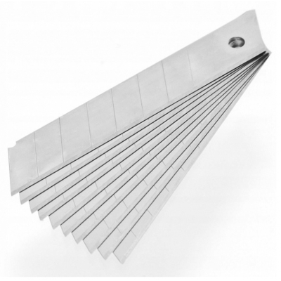 Набор сменных лезвий 18 мм СМ-30 (10 шт, SK4, 7 сегментов) Expert EKF cm-s30 фото 1