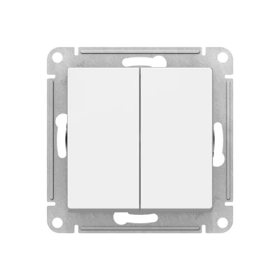 ВЫКЛЮЧАТЕЛЬ 2-клавишный, сх.5, 10АХ, механизм, БЕЛЫЙ Systeme Electric ATN000151 фото 1