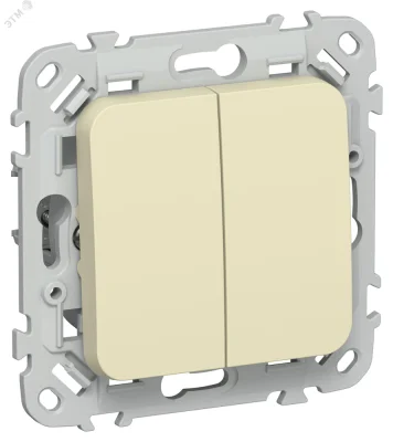 FLITE Выключатель жалюзи 10А ВЖ52-2-0-ФлН навахо IEK FI-V15-0-10-1-K87 фото 1