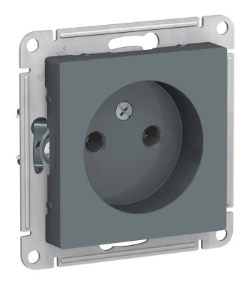 ATLASDESIGN РОЗЕТКА без заземления без шторок, 16А, механизм, ГРИФЕЛЬ Systeme Electric ATN000741 фото 1