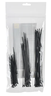 Набор хомутов 2,5х100; 2,5х150; 2,5х200 чер. (75шт/упак) IEK UNH35-N02-075 фото 1