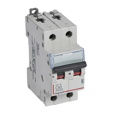 Автоматический выключатель DX³-E 6000 - 6 кА - тип характеристики C - 2П - 230/400 В~ - 40 А - 2 мод фото 1