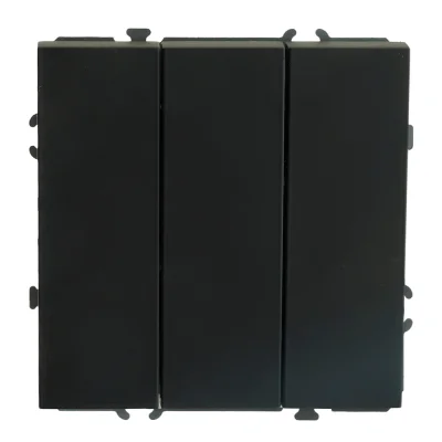 Выключатель СП 3-м механизм (черный уголь) soft touch Эмили RSW10-5108-05 STEKKER 49844 фото 1