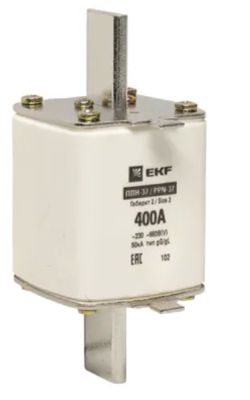 Плавкая вставка ППН-37 400/400А габарит 2 EKF FUS-37/400 фото 1