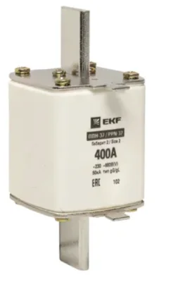 Плавкая вставка ППН-37 400/400А габарит 2 EKF FUS-37/400 фото 1